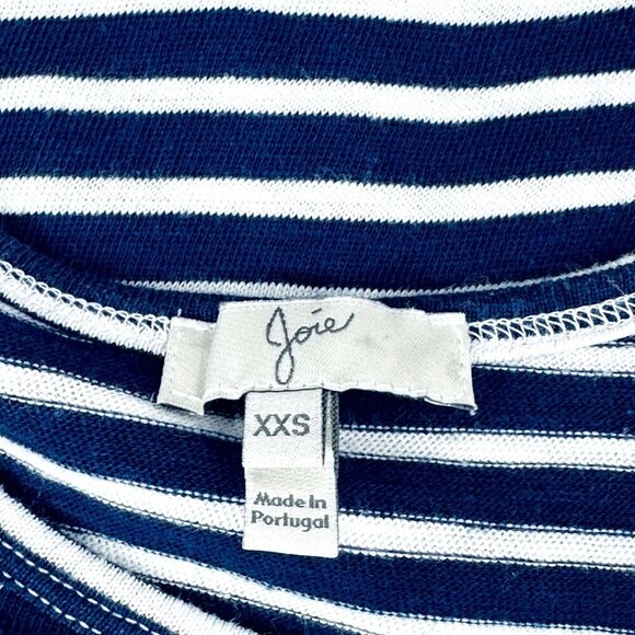 Joie Women Dress XXS Extra Extra Small Short Sleeve Striped Lightweight Blue - Picture 2 of 7